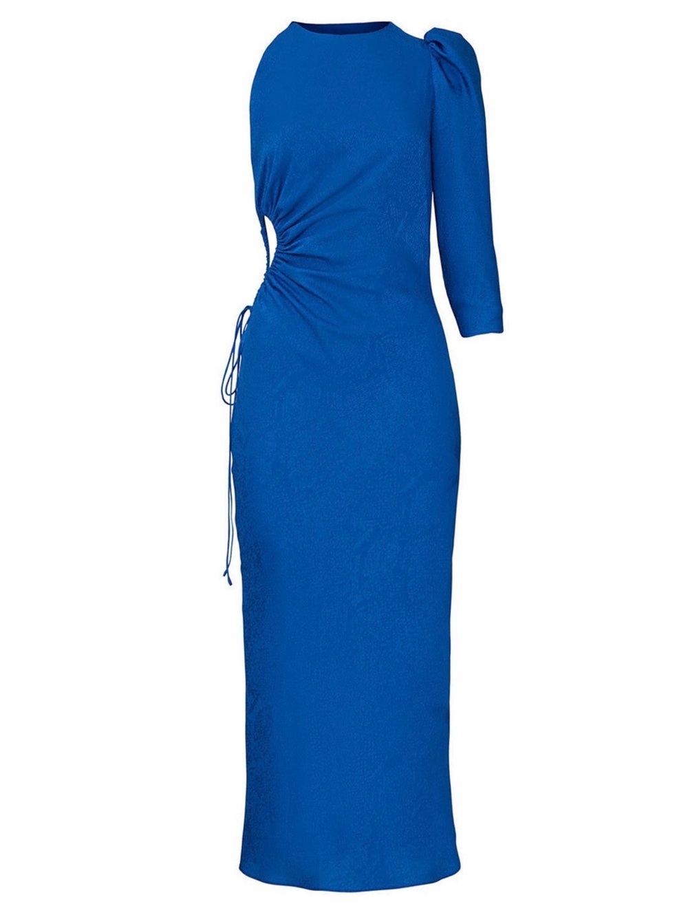 Manning Cartell Surround Sound Blue Snake Jacquard Maxi Dress 10 large cut out